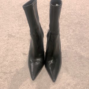 Stuart Weismann black leather boots